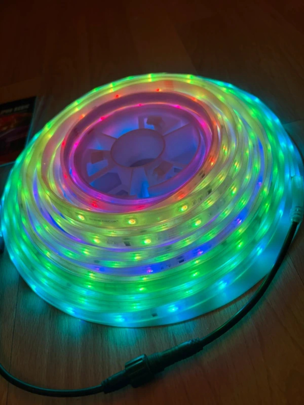 Shine Decor 24V RGB+IC LED Strip Lights, IP68 Waterproof, 52.5 FT Outdoor Rope